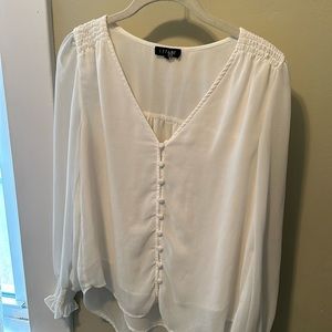 1 State White Blouse Size Medium
